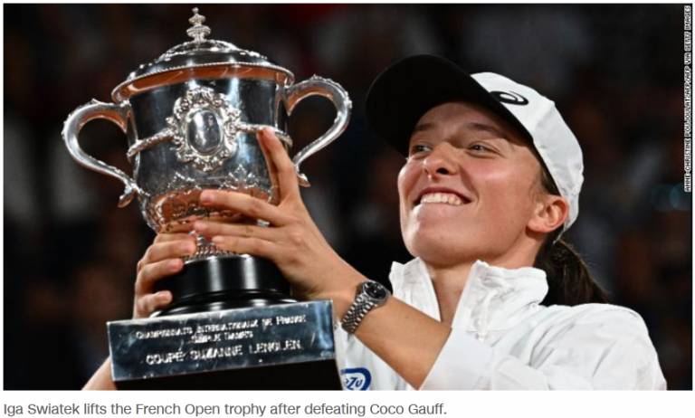 Iga Swiatek Won A Second Grand Slam Title After Winning The French Open Final Against Coco Gauff.