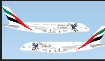 A A380 Superjumbo Is Mainly Used To Try Out An Experimental Open Fan Engine.