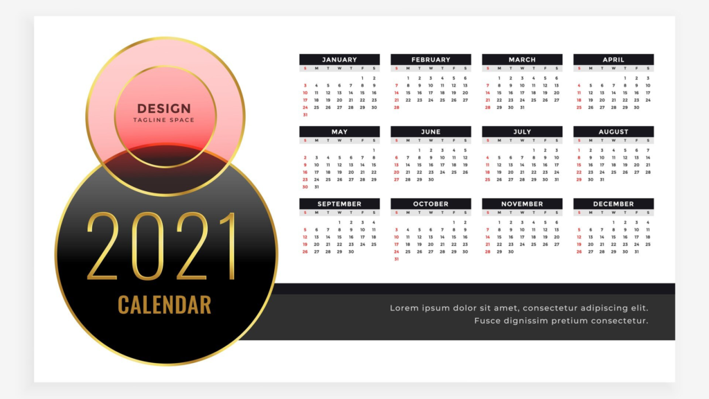 calendar business cards