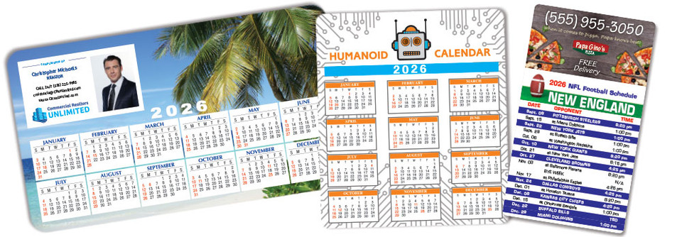 personalized calendar magnets